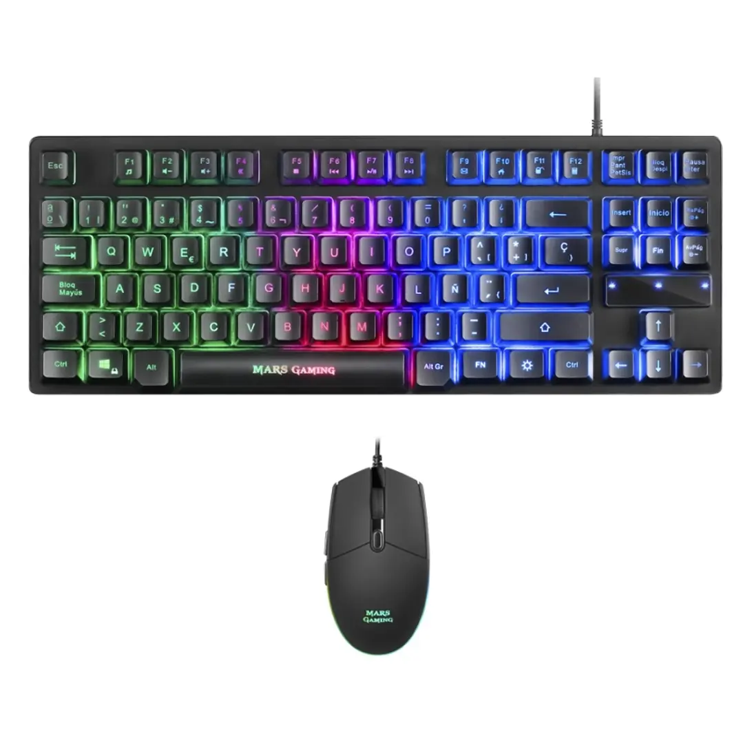 Mars Gaming MCPTKLES Tecl+Rat RGB H-mech 1