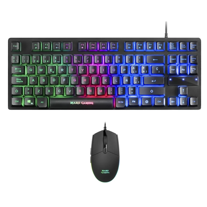 Mars Gaming MCPTKLES Tecl+Rat RGB H-mech 1