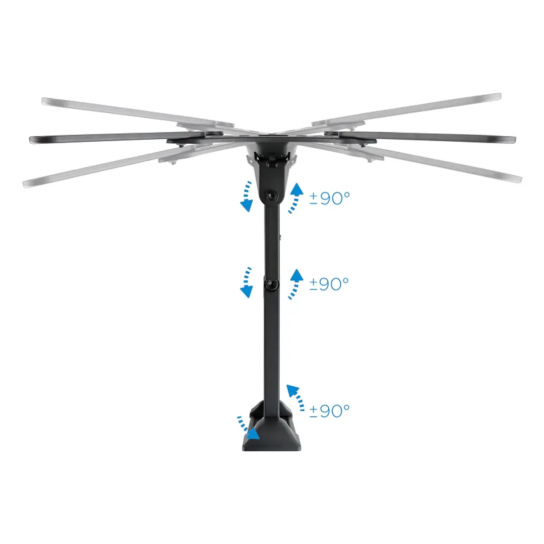 Tooq LP6055TN-B Soporte TV Incl/gira 23