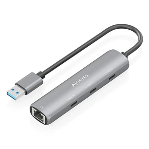 Aisens Dock USB-A 3.0 a RJ45 Hub 3xUSB-C 15cm
