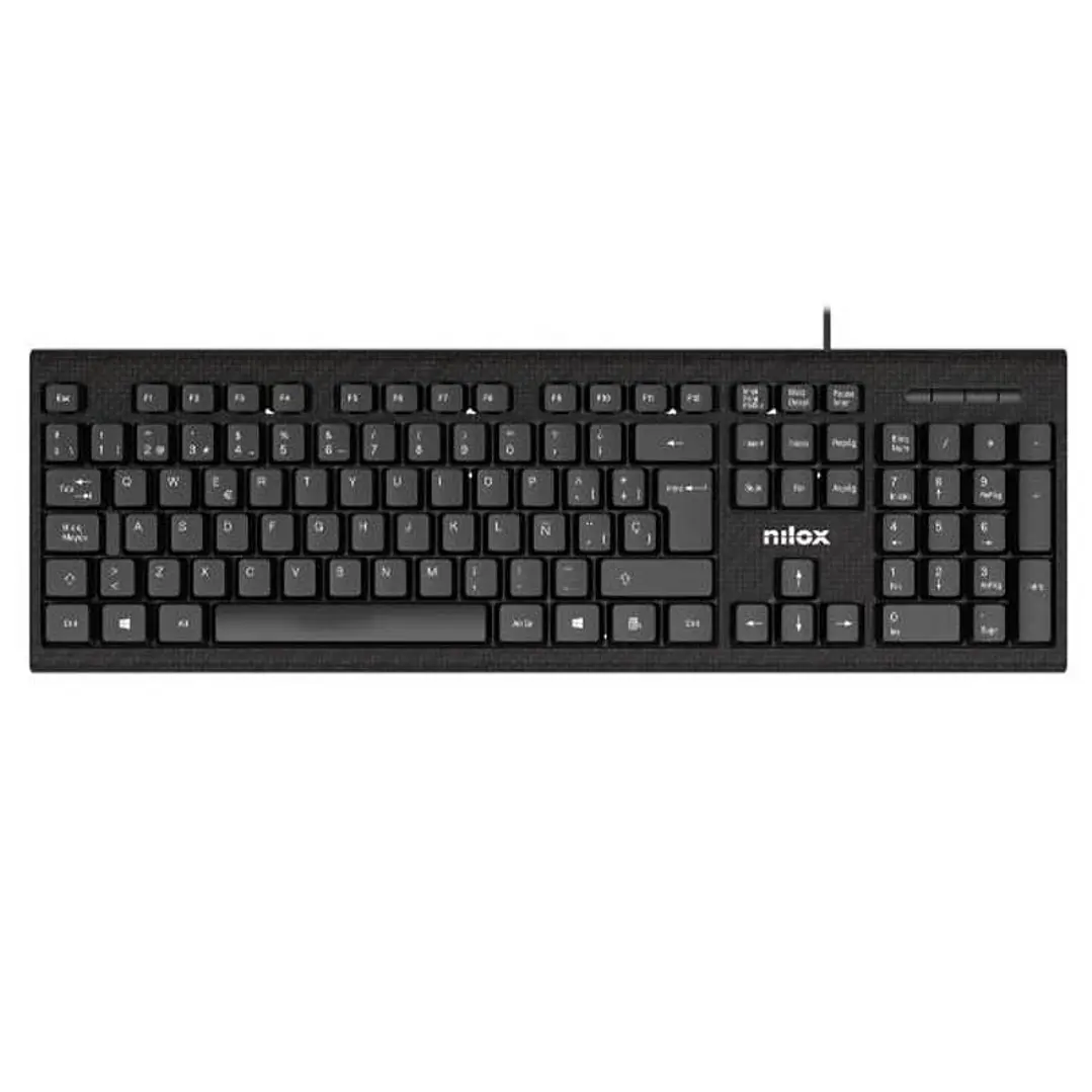 NILOX Kit Teclado+raton NXKME0011 Usb NEgro 2