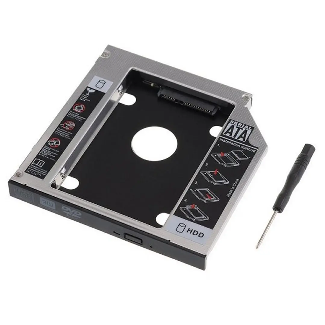 EWENT ADAP.HDD/SSD SATA PARA UNIDAD ÓPTICA 12.7mm 3