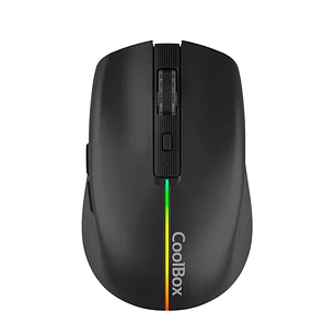 Coolbox Gaming Ratón  W01 1600DPI Inalámbrico Negr