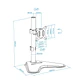 Tooq Soporte mesa DB1701TN-B 1 brazo 17-32
