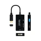 Nanocable Conversor DP a HDMI/DVI/VGA Negro 20 cm - Thumbnail 3