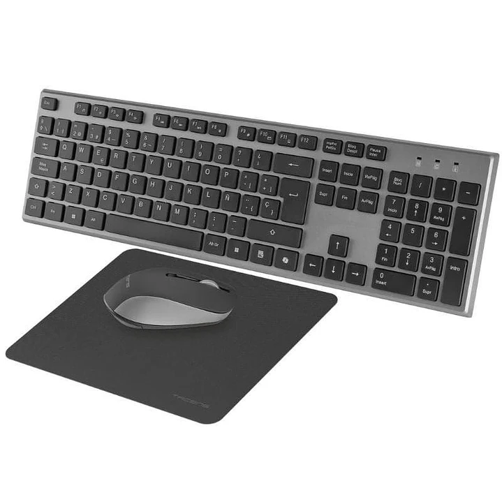 Tacens 3EN1 Teclado+Ratón+Alfom Inalámbrico Negro 1