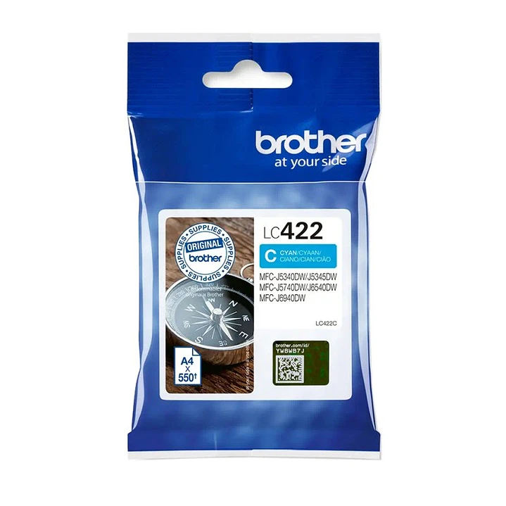 Brother Cartucho LC422C Cian 1