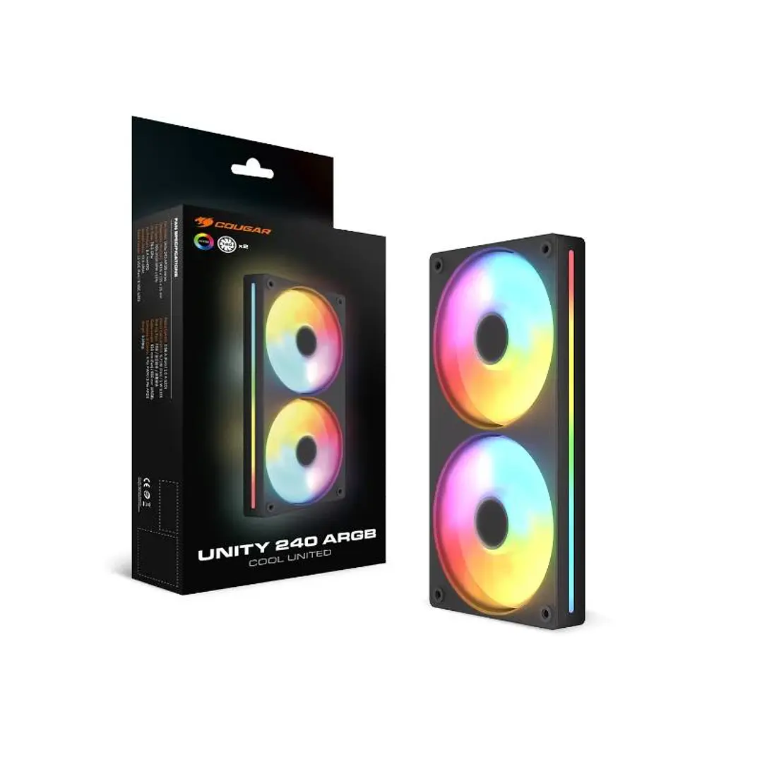 Cougar Ventilador UNITY240-FB Argb 12cm Black 4