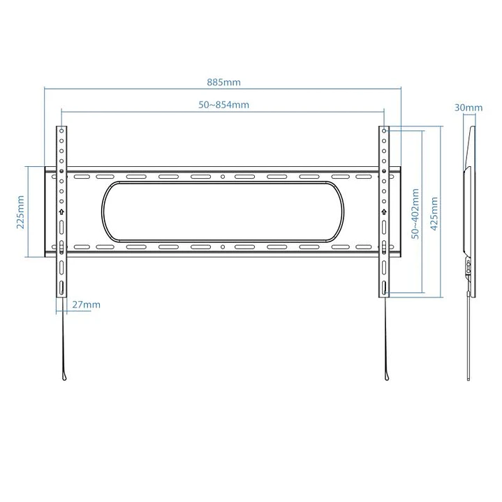Tooq LP1090F-B Soporte de pared pantallas 43