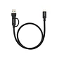 Nanocable Cable USB-C+USB-A/USB-C 3.2 GEN2 3 M - thumbnail 1