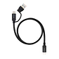 Nanocable Cable USB-C+USB-A/USB-C 3.2 GEN2 3 M - thumbnail 2