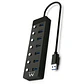 EWENT Hub usb-usb-c 7 ptos interruptor c/alimen. - Thumbnail 1