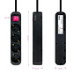 Nanocable Regleta 4 tomas con interruptor Negro - Miniatura 2