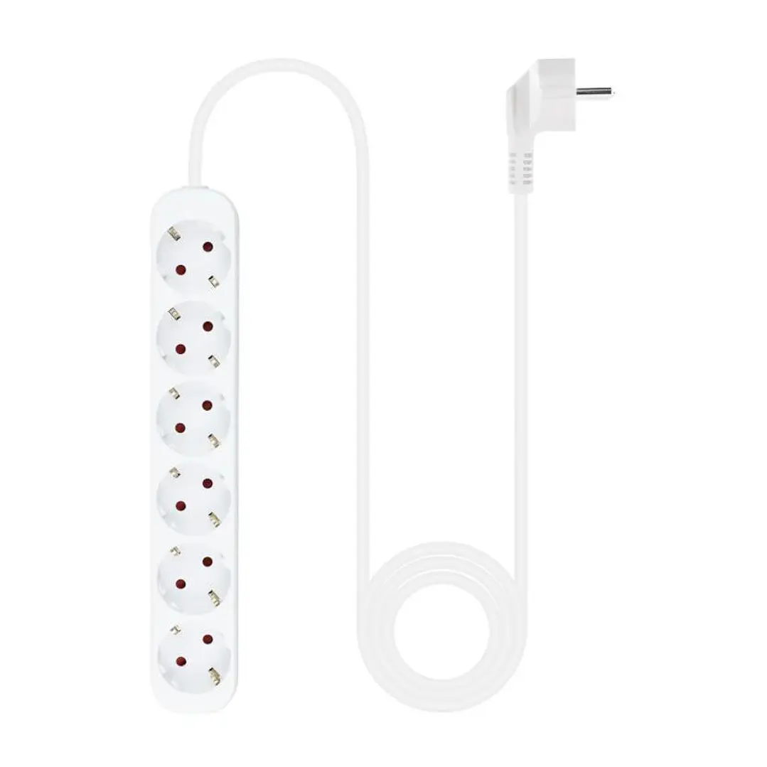 Nanocable Regleta de Enchufes 6 Tomas 1.4 m Blanco 2