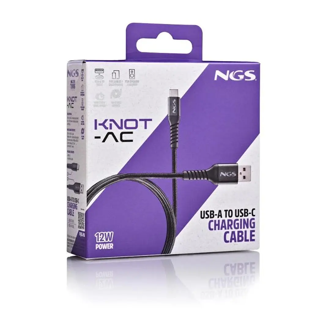 NGS CABLE CARGA RAPIDA USB A-USB-C 2.0 1MT 480BPS 4
