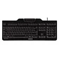 Cherry Teclado+lector chip integrado (DNIe) Negro - Thumbnail 1