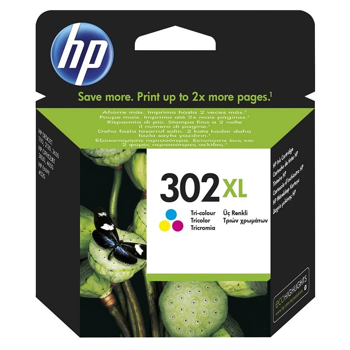 HP Cartucho 302XL Color 1
