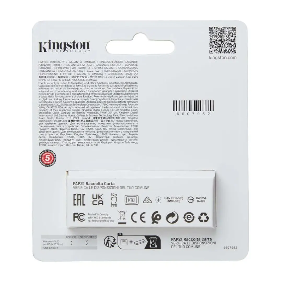 Kingston DataTraveler Exodia S 128GB USB 3.2 Gen 1 2