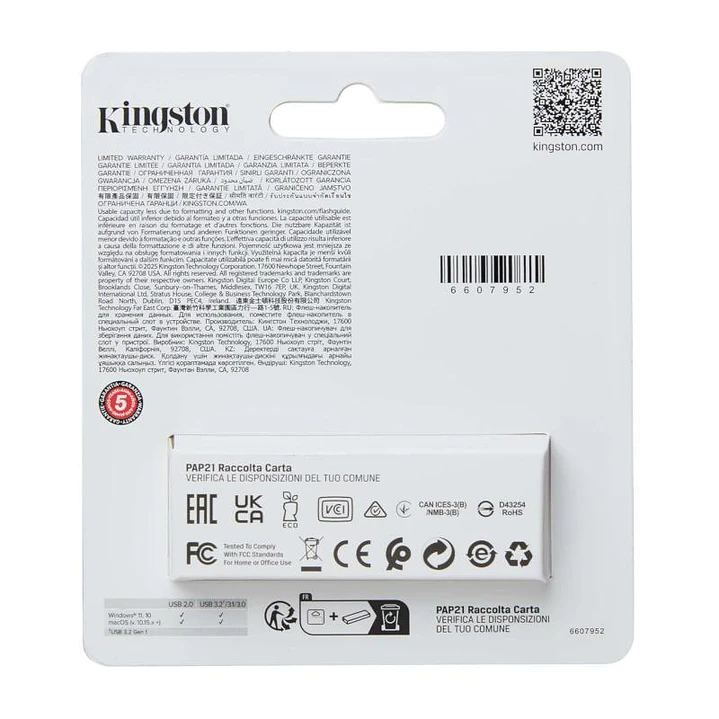 Kingston DataTraveler Exodia S 128GB USB 3.2 Gen 1 2