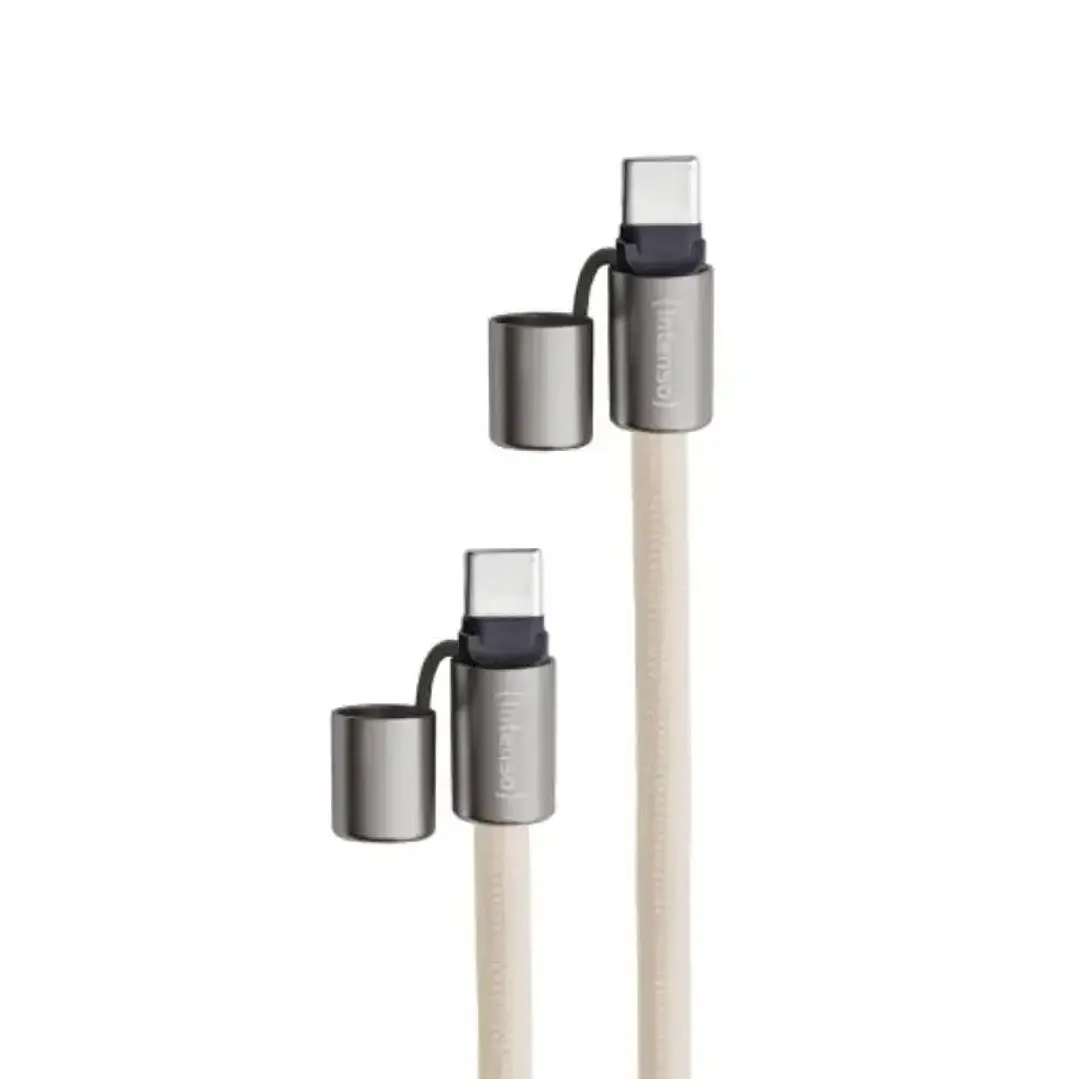 Intenso Lanyard Cable USB-C > C 1,65 m Beige 2