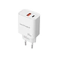 Nanocable Cargador USB-C/PD+USB-A/QC 30W Blanco - thumbnail 2