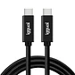 iggual Cable USB-C 3.2 Gen2x2 100W 5A 4K 1m nylon - Thumbnail 3