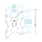 Tooq LP1242F-B Soporte Pared Fijo 23-42