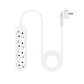 Nanocable Regleta de Enchufes 4 Tomas 1.4 m Blanco - vignette 2