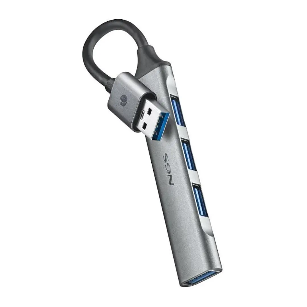 NGS HUB 4 PUERTOS USB: 1 X USB 3.2, 3 X USB 2.0 3