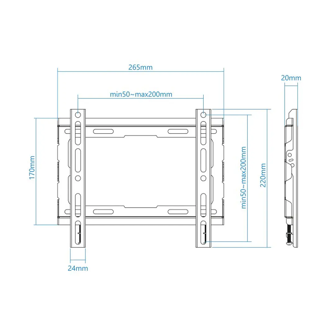 Tooq Soporte pared LP1043F-B pantallas 23