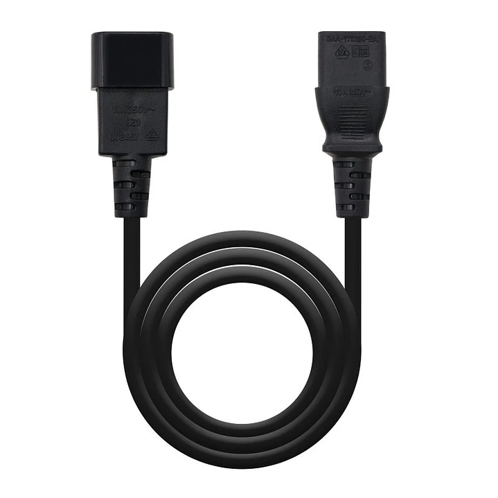 Nanocable Cable Alimentacion CPU, C13/H-C14/M, 3.M 1