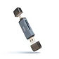 Tooq TQR-3001G Lector USB3.0 (USB-C+USB-A) SD/TF - thumbnail 1
