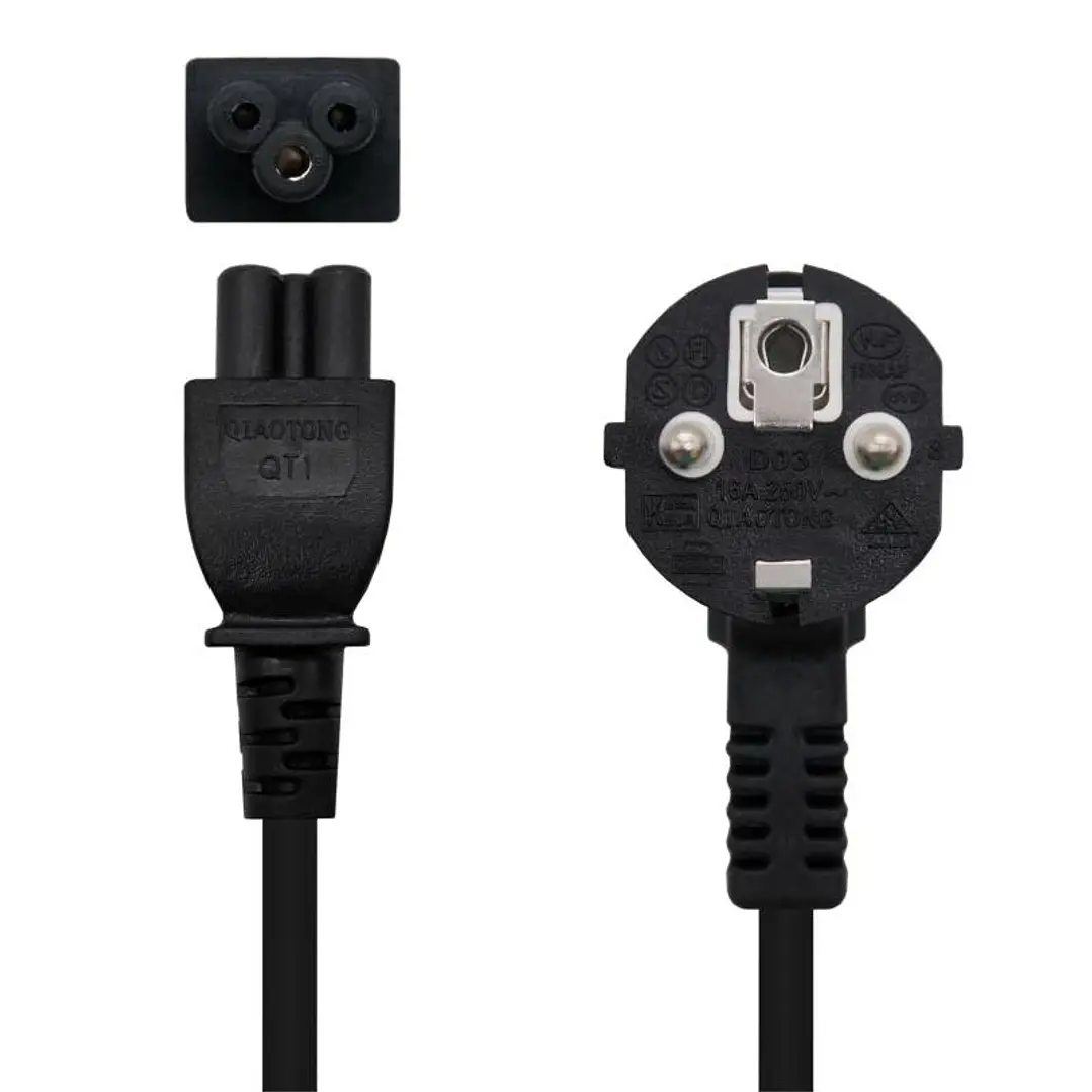 Nanocable Cable Alim. trébol, CEE7 -M-C5-H, 2 m 2