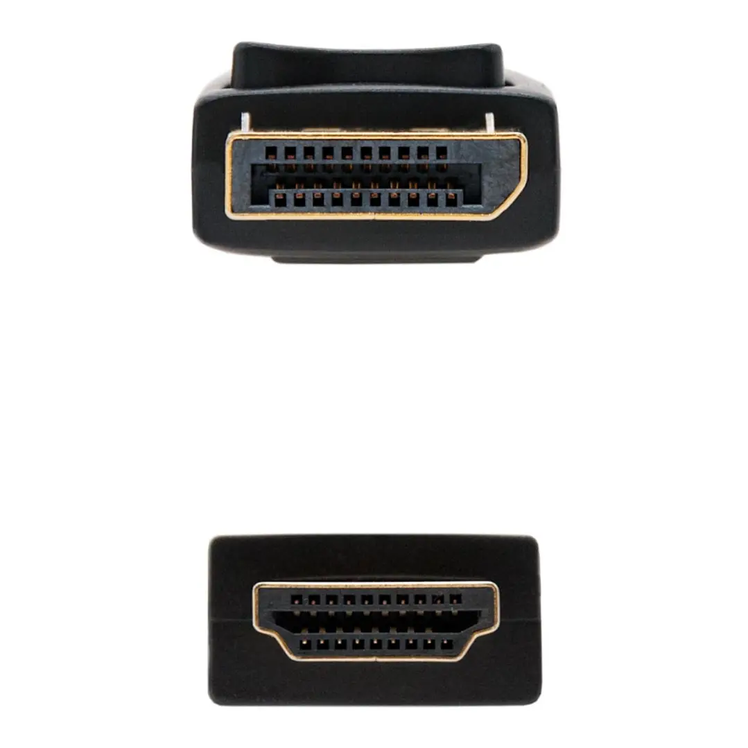 Nanocable Cable Conversor DP a HDMI 2 M Negro 3