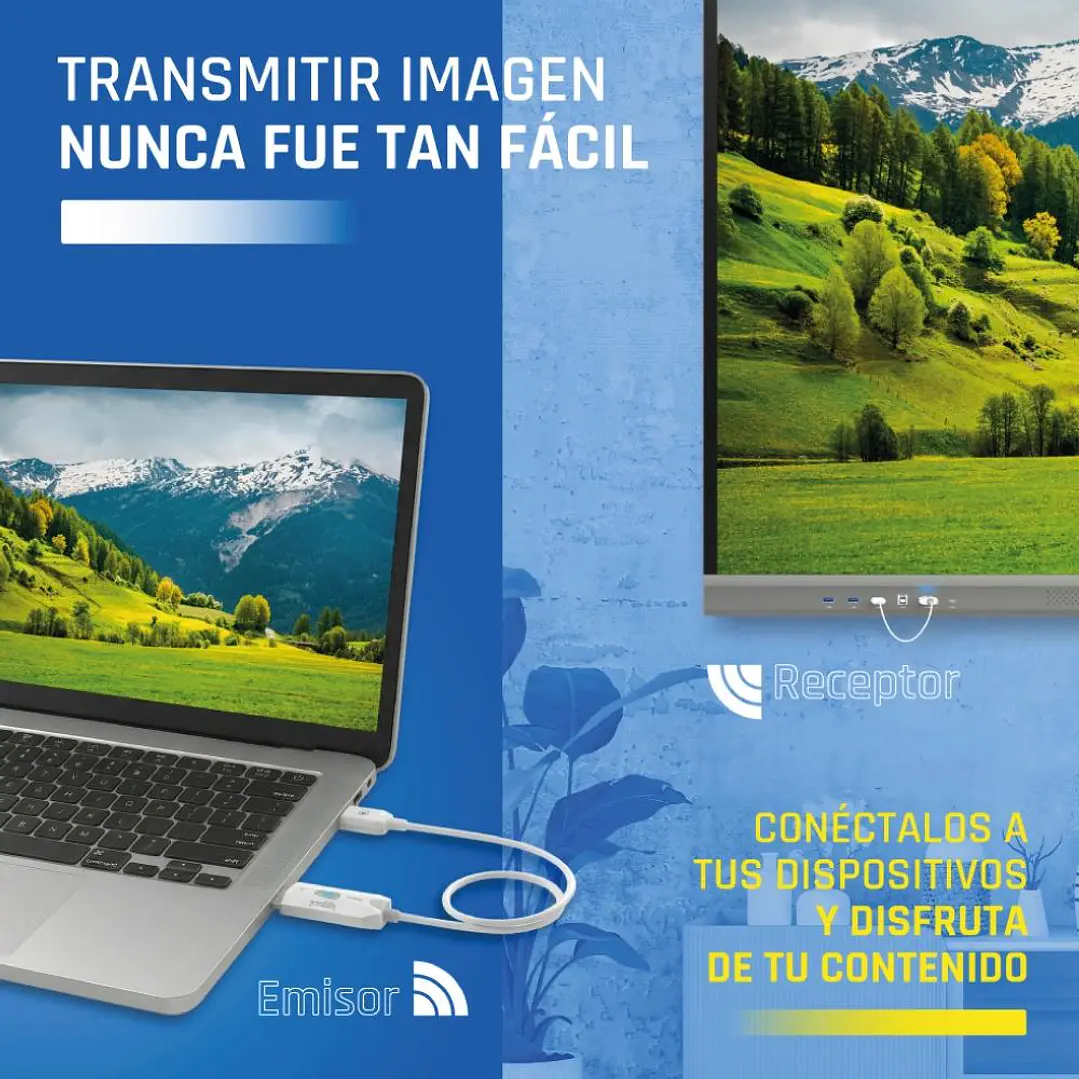 iggual Transmisor y receptor HDMI FHD inalámbrico 2