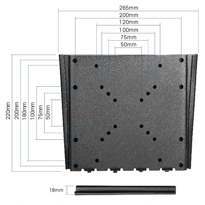 iggual SPTV01 Soporte TV pared Fijo 10
