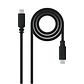 Nanocable Cable USB2.0 3A USB-C/M-USB-C/M 1.5 M - Thumbnail 1