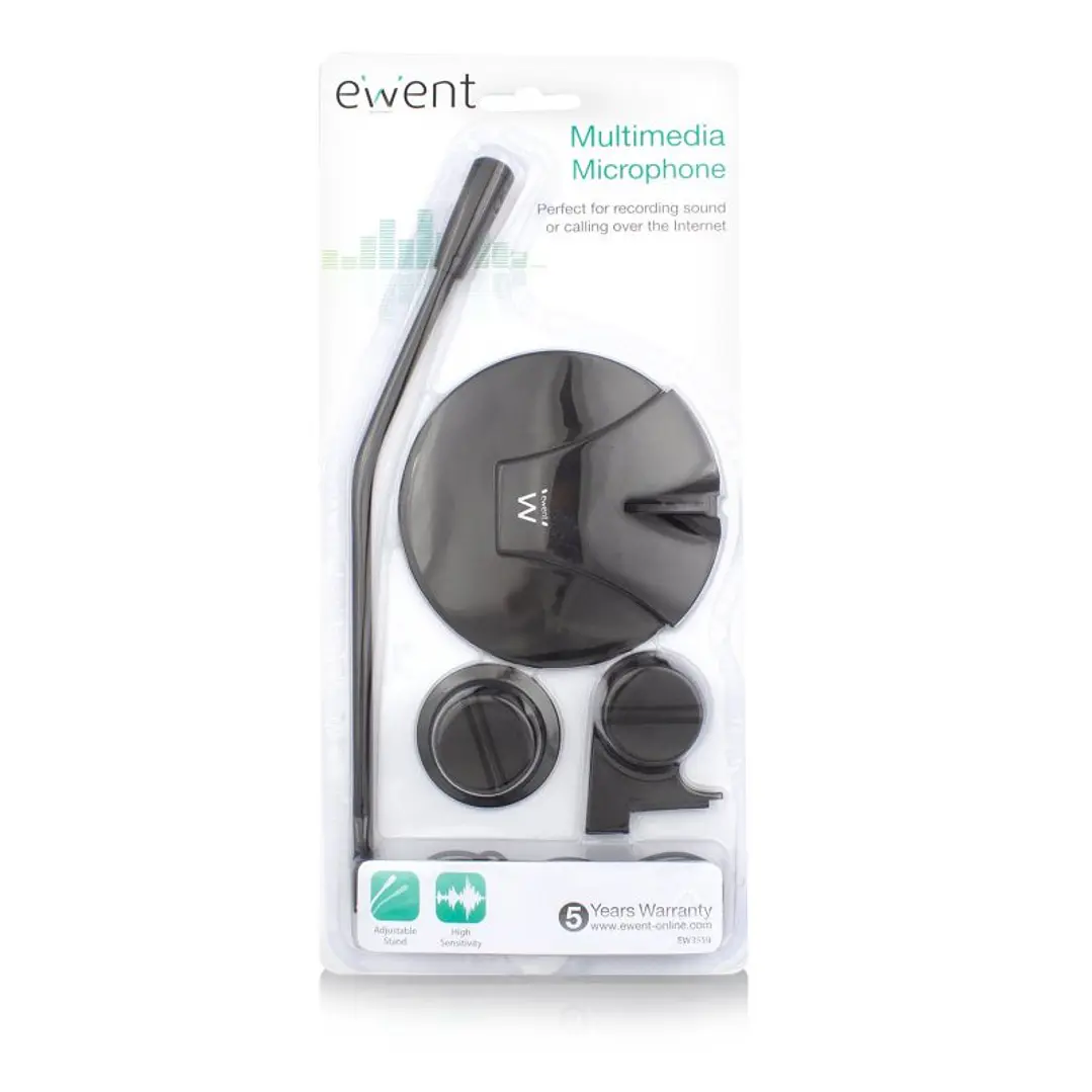 Ewent EW3550 Micrófono Multimedia Negro 3