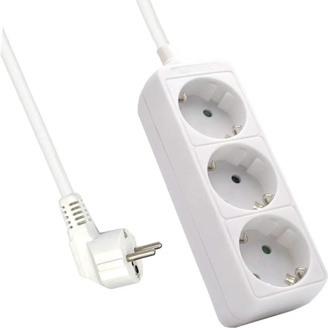Ewent Ew3958 Regleta 3 tomas Blanco 1