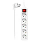 EWENT EW3916  Regleta 5 Tomas / 1 interruptor 1.5m - Miniatura 1