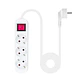 Nanocable Regleta 3 Tomas Interruptor Blanco - Miniatura 2