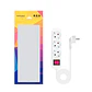 Nanocable Regleta 3 Tomas Interruptor Blanco - Miniatura 3