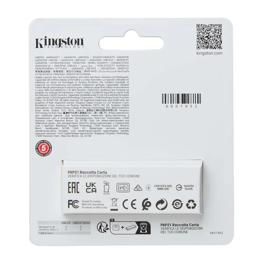 Kingston DataTraveler Exodia S 256GB USB 3.2 Gen 1 4