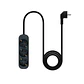 Nanocable Regleta de Enchufes 3 Tomas 1.4 m Negro - Thumbnail 2