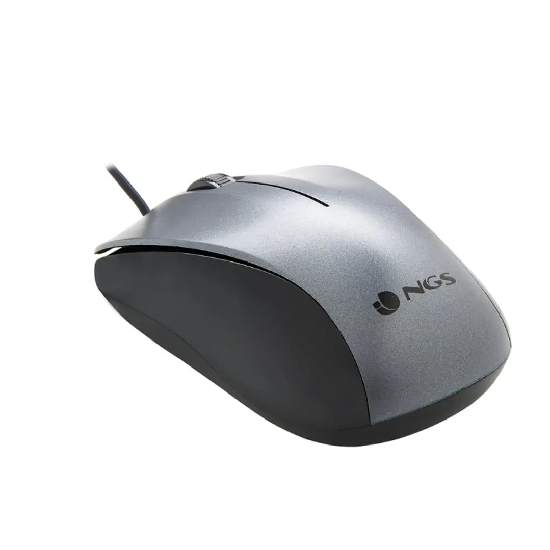 NGS Ratón Óptico WIRED GRAY 2