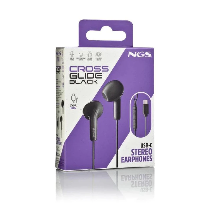 NGS Auricular Intraural Negro Micro USB-C 4