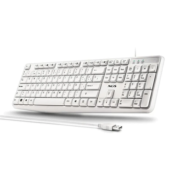 NGS Teclado USB-A 12 Teclas Multi Cable 1.5M 2