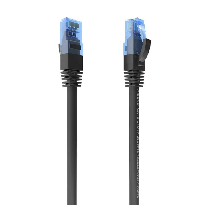 Aisens Cable RJ45 CAT.6 UTP AWG26 CCA Negro 0.5M 1
