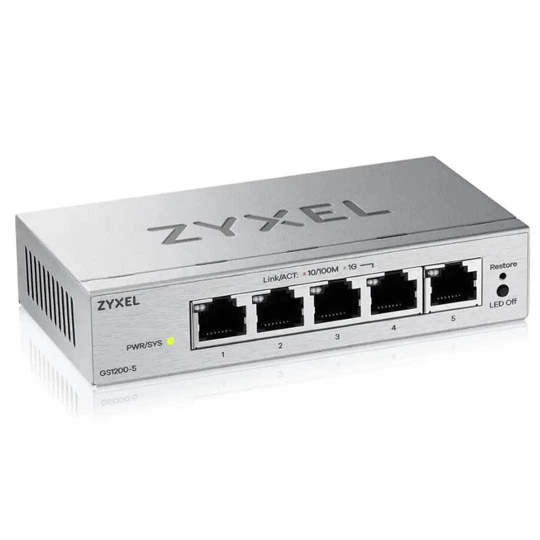 ZyXEL GS1200-5V3 Switch 5xGbE 4