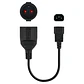 Nanocable Cable Adaptador C14/M a CEE7/H, 25cm - vignette 2